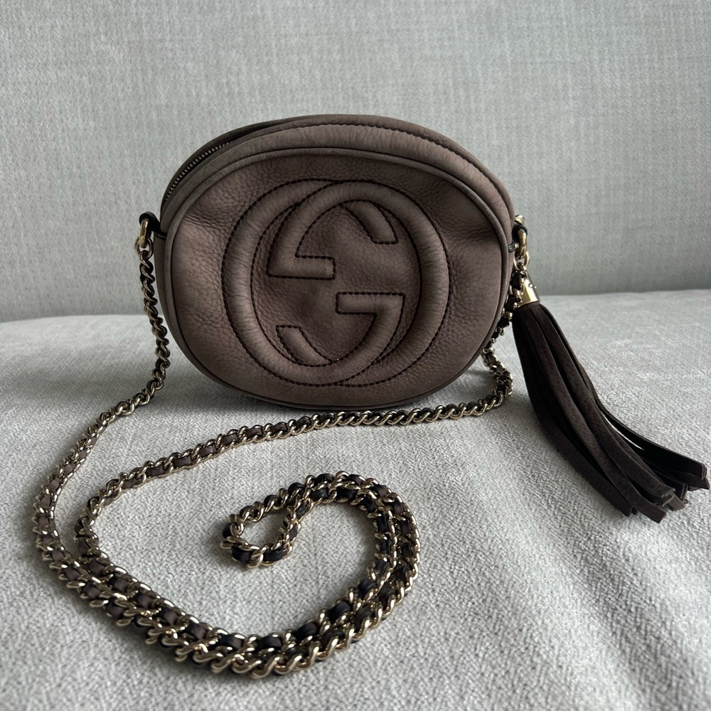 Gucci Suede Disco Bag